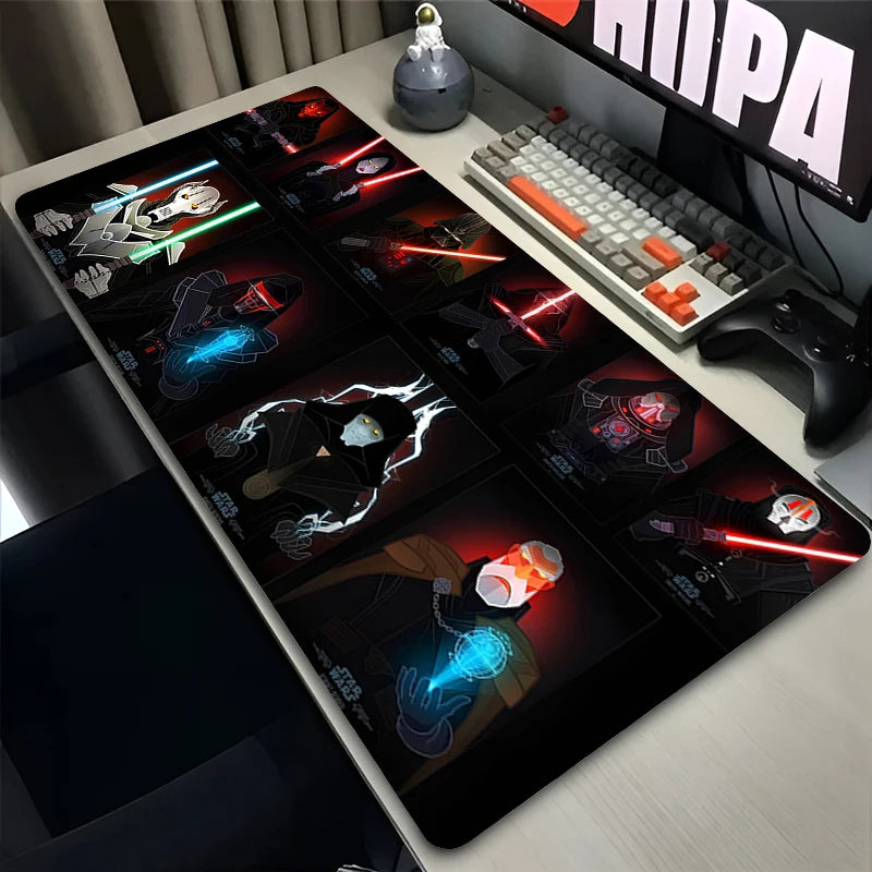 900X400 Gamer Mouse Pad S-Star Wars the Mandalorian Laptop Gamer Mousepad Office Gaming Desk Mat Pc Non-Slip Extended Mouse Mats