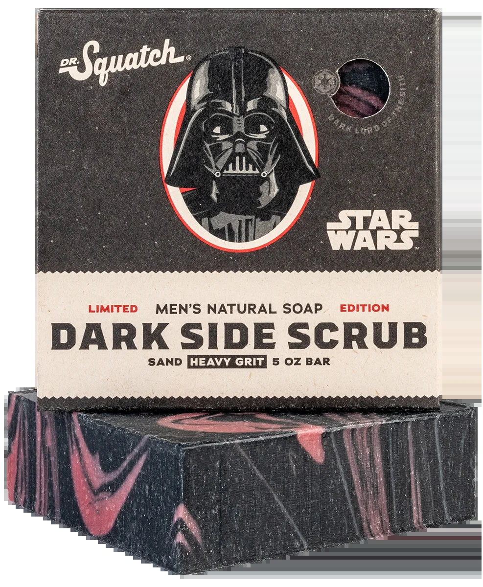 Dark Side Scrub Star Wars Natural Bar Soap for Men, 5 Oz