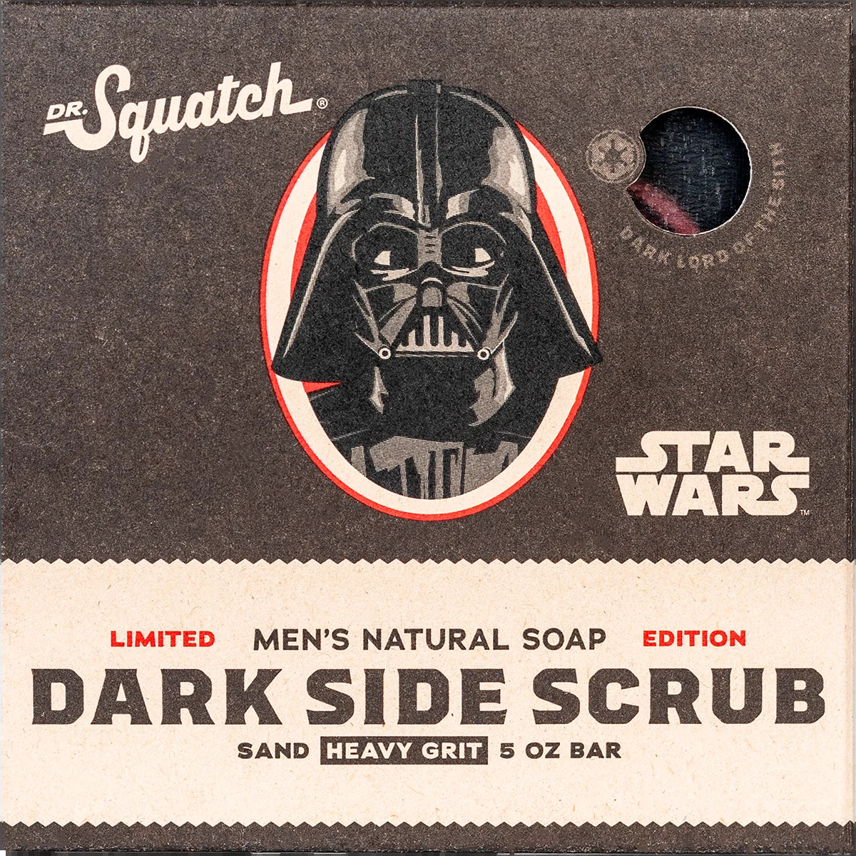 Dark Side Scrub Star Wars Natural Bar Soap for Men, 5 Oz