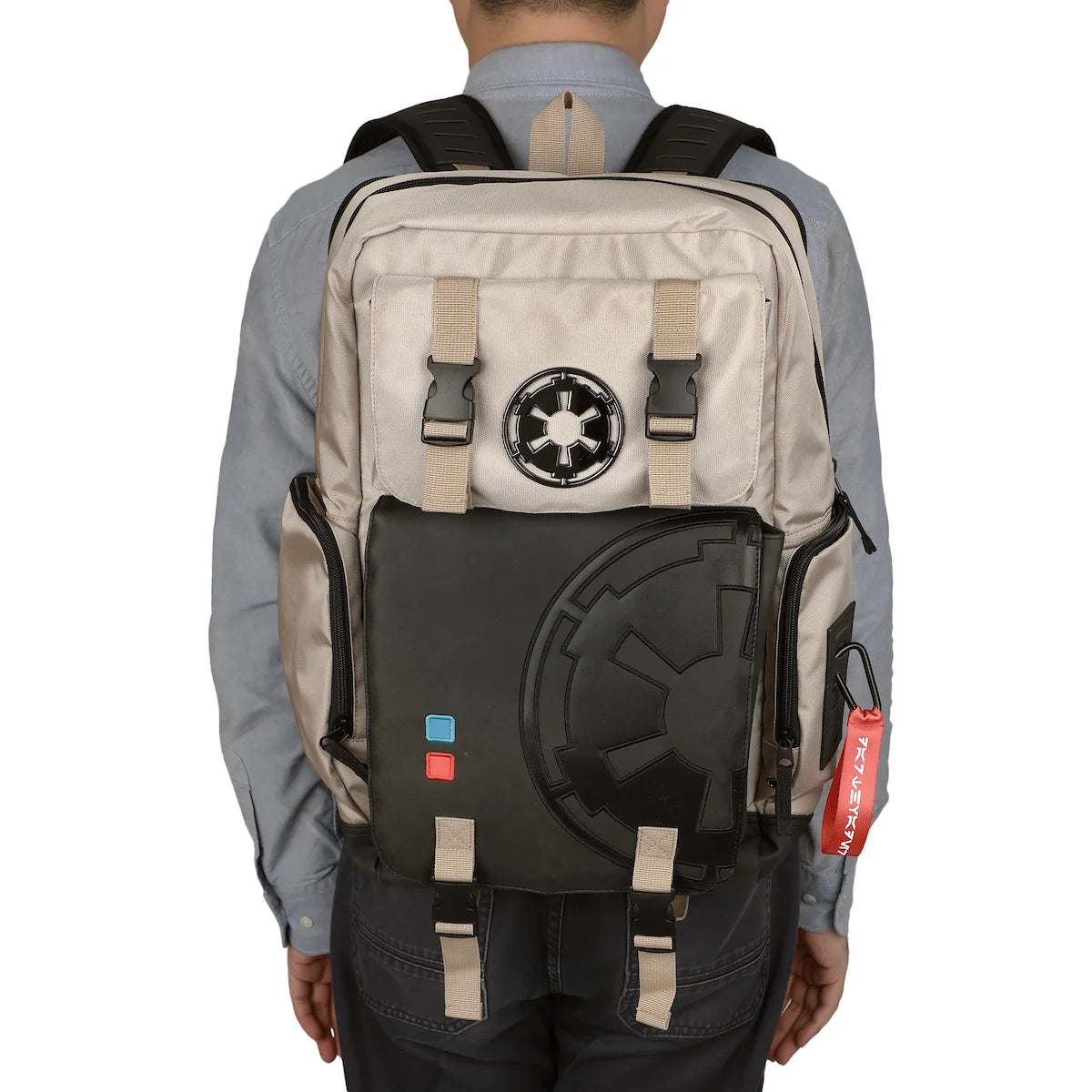 Star Wars Lightsaber-Themed White Built-Up Backpack