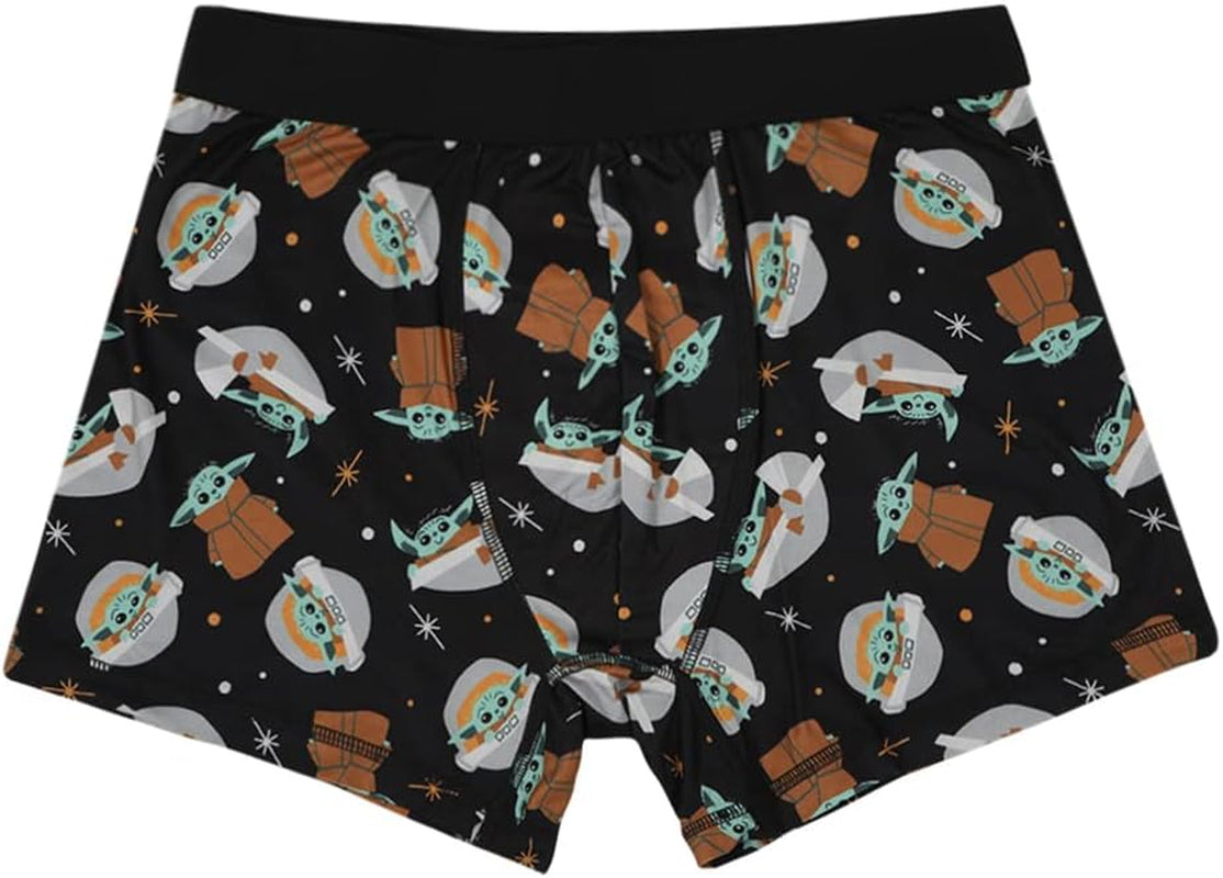 Star Wars Mandalorian the Child Character Mens 3Pk Boxer Briefs Set
