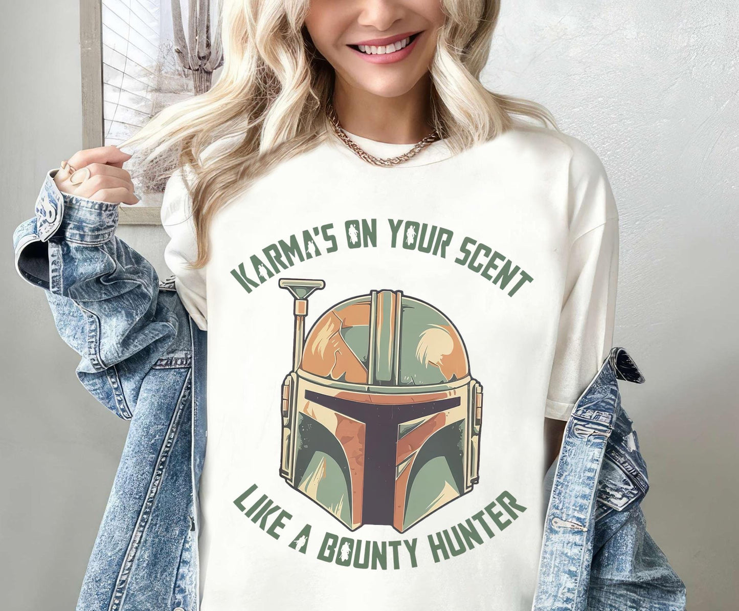 Disney Star Wars Shirt, Karma'S on Your Scent Funny like Bounty Hunter Sweatshirt, the Mandalorian Tee, Magic Kingdom, Disney Family Trip