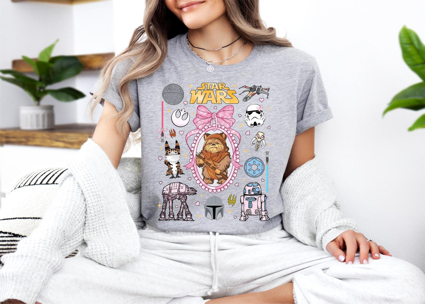 Star Wars Coquette Bow Locket Shirt, Galaxy'S Edge T-Shirt, Star Wars Hoodie, Disney Girls Trip Sweater, Disneyland Star Wars Shirt
