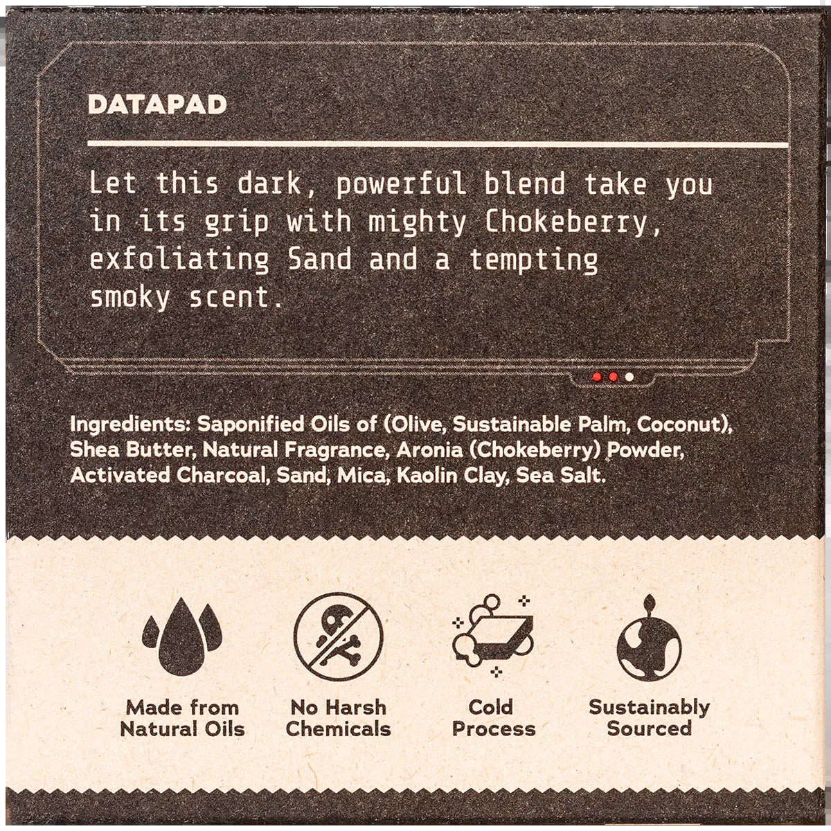 Dark Side Scrub Star Wars Natural Bar Soap for Men, 5 Oz
