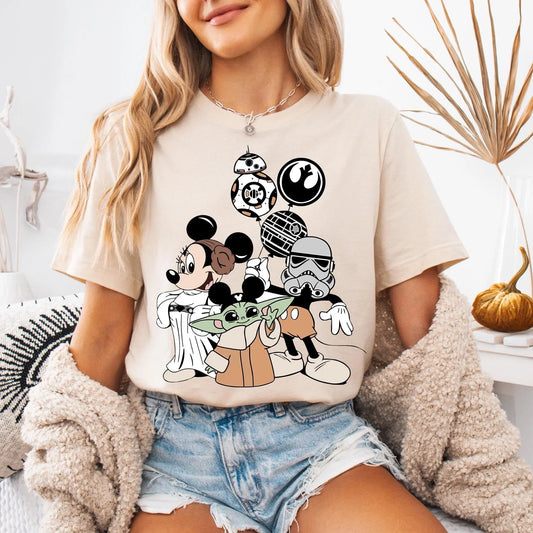 Star Wars Minnie Mouse Baby Yoda Shirt, Disneyland Trip Shirt, Galaxy Edge Tee, Star Wars Family Trip, Darth Vader Shirt, Storm Trooper Tee