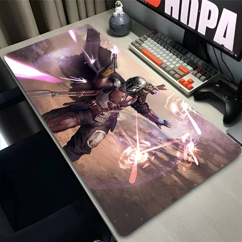 900X400 Gamer Mouse Pad S-Star Wars the Mandalorian Laptop Gamer Mousepad Office Gaming Desk Mat Pc Non-Slip Extended Mouse Mats