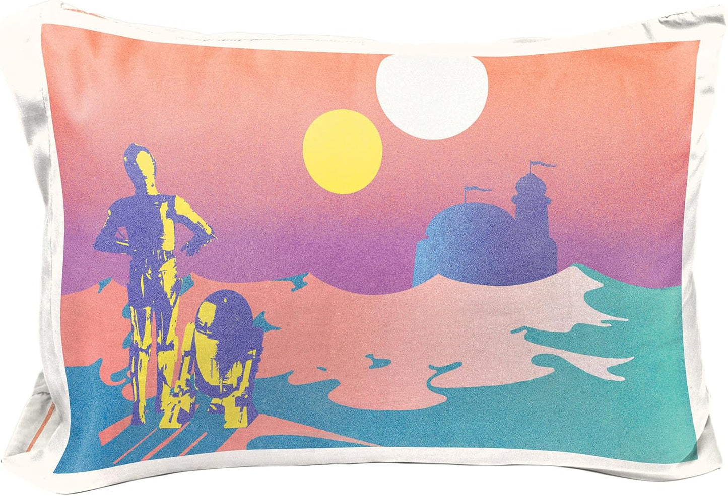 Star Wars Tatooine 1 Single Reversible Pillowcase - Double-Sided Kids Super Soft Bedding (Official Star Wars Product)