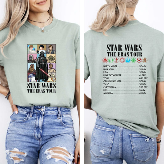 Comfort Colors® Star Wars the Epic Tour Shirt, Star Wars Dart Vader Shirt, Vintage Star Wars the Era Tour Shirt, Star Wars Shirt Characters