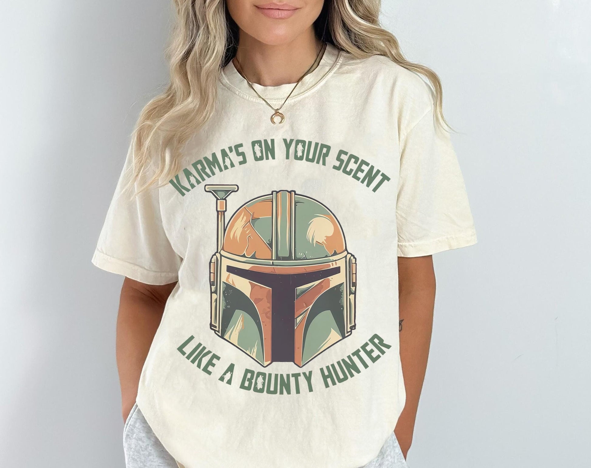 Disney Star Wars Shirt, Karma'S on Your Scent Funny like Bounty Hunter Sweatshirt, the Mandalorian Tee, Magic Kingdom, Disney Family Trip
