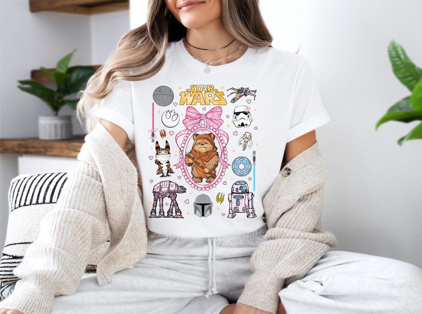 Star Wars Coquette Bow Locket Shirt, Galaxy'S Edge T-Shirt, Star Wars Hoodie, Disney Girls Trip Sweater, Disneyland Star Wars Shirt